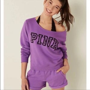 Victoria’s Secret open neck crew sweatshirt